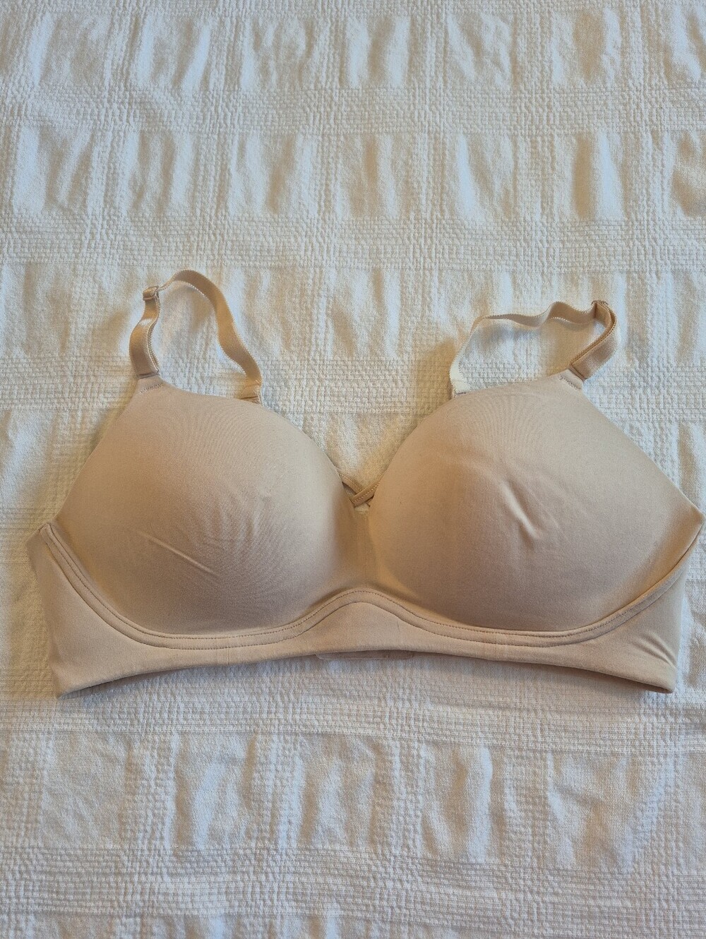 Torrid Curve women's 40D Tan wirefree lightly padded bra EUC